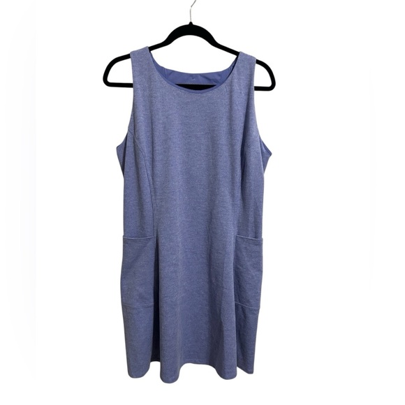 Freely Sleeveless Blue Mini Athletic Tennis Dress  XL Pickleball Sporty Pockets - Picture 1 of 7